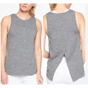 ATHLETA foothill seamless tank in heather gray size XS